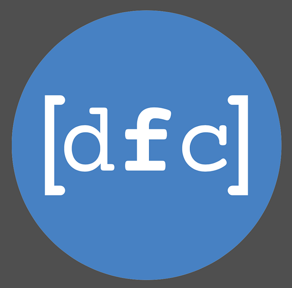 DFC logo grey background